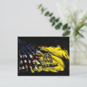 ガズデン国旗 – 自由と死 ポストカード (スタンド正面)