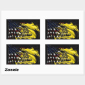 ガズデン国旗 – 自由と死 長方形シール (シート)