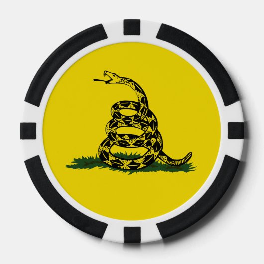 ガズデン旗のバリエーション ポーカーチップ (正面)