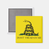 ガズデン旗 (蛇の旗) (Don't Tread on Me) マグネット (正面/裏面)