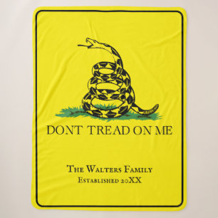 ガズデン旗 Don't Tread on Me ファミリーネーム設立日 シェルパブランケット