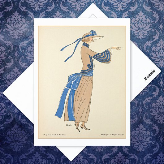 ガゼットボントンスールフランスのファッション ポストカード