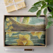 ガゼボとの春の黄色い水仙 薄葉紙 (ギフト)