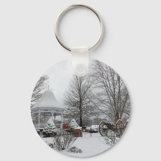 ガゼボと大砲 キーホルダー (正面)