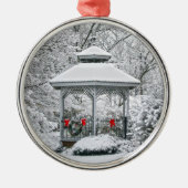 ガゼボインザスノーメタルオーナメント メタルオーナメント (正面)
