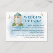 ガゼボエレガントフラワーズ結婚ズ詳細 エンクロージャーカード (正面)