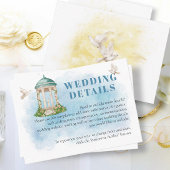 ガゼボエレガントフラワーズ結婚ズ詳細 エンクロージャーカード