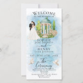 ガゼボエレガントブライド&グルームラグジュアリー結婚式 プログラム (正面)