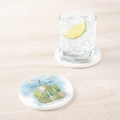 ガゼボエレガントー |花の鳩結婚の贅沢 コースター (側面)