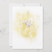 ガゼボエレガント新婦の後のモーニング&新郎の鳩 招待状 (裏面)