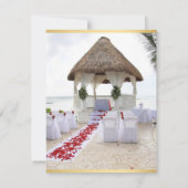 ガゼボオンザビーチ結婚式招待状4 招待状 (裏面)