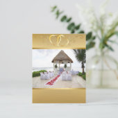 ガゼボオンザビーチ結婚式招待状5 招待状 (スタンド正面)