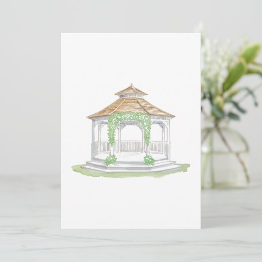 ガゼボ招待状 招待状 (スタンド正面)