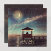ガゼボ星空ウェディング招待状 招待状 (正面/裏面)