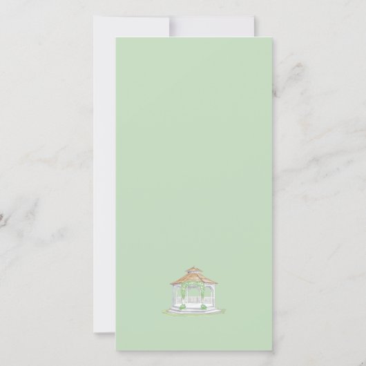 ガゼボ結婚式招待状 (裏面)