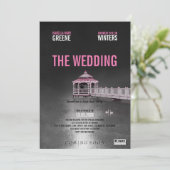 ガゼボ　フクシア　ウェディング 招待状 (スタンド正面)