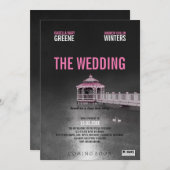 ガゼボ　フクシア　ウェディング 招待状 (正面/裏面)