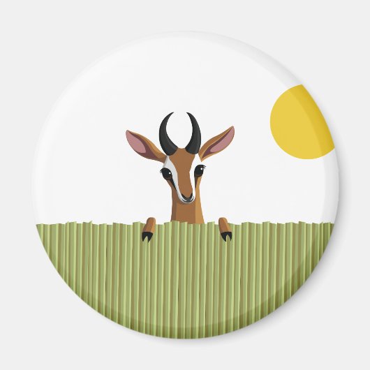 ガゼルのマンゴーPeek-a-boo マグネット (正面)