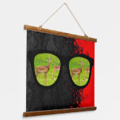 ガゼルの捕食虎 吊り下げ型タペストリー (傾斜あり)