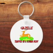 ガゼルは人間の体に閉じ込められている キーホルダー (正面)