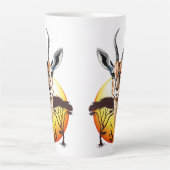 ガゼルアフリカアンテロープ野生動物 カフェラテマグ (正面)