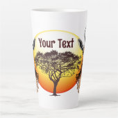 ガゼルアフリカアンテロープ野生動物 カフェラテマグ (正面)