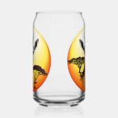 ガゼルアフリカアンテロープ野生動物 ガラス缶 (右)