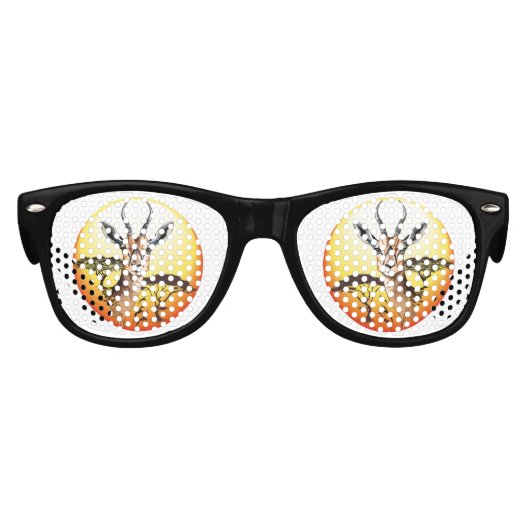 ガゼルアフリカアンテロープ野生動物 キッズサングラス (正面)