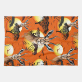 ガゼルアフリカアンテロープ野生動物 キッチンタオル (横)