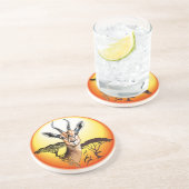 ガゼルアフリカアンテロープ野生動物 コースター (側面)