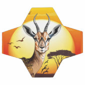 ガゼルアフリカアンテロープ野生動物 サッカーボール (フラット)