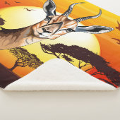 ガゼルアフリカアンテロープ野生動物 シェルパブランケット (3/4)