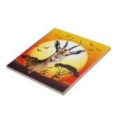 ガゼルアフリカアンテロープ野生動物 タイル (側面)