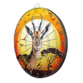 ガゼルアフリカアンテロープ野生動物 ダーツボード (正面右)