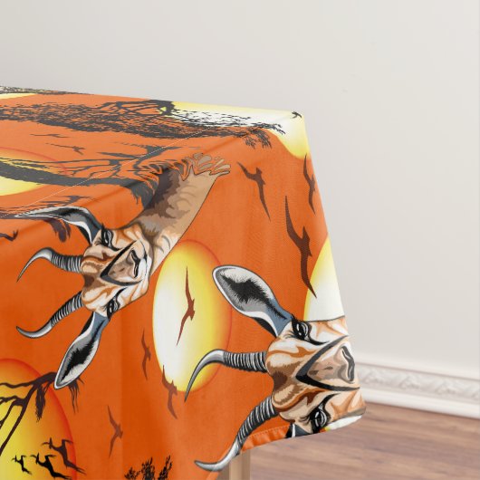 ガゼルアフリカアンテロープ野生動物 テーブルクロス (インサイチュ)