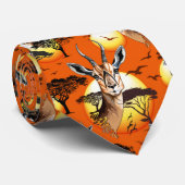 ガゼルアフリカアンテロープ野生動物 ネクタイ (ロール)