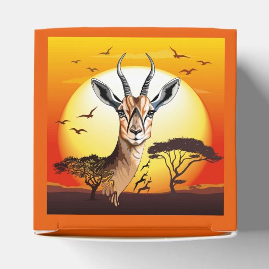 ガゼルアフリカアンテロープ野生動物 フェイバーボックス (上部)