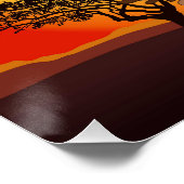 ガゼルアフリカアンテロープ野生動物 ポスター (コーナー)