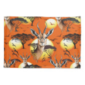 ガゼルアフリカアンテロープ野生動物 枕カバー (裏面)