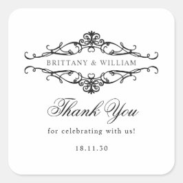 [ガゼルエレガント]白黒モノワ結婚ー スクエアシール
