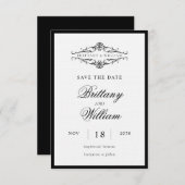 [ガゼルエレガント]白黒モノワ結婚ー セーブザデート (正面/裏面)