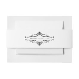 [ガゼルエレガント]白黒モノワ結婚ー 招待状ベリーバンド