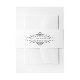 [ガゼルエレガント]白黒モノワ結婚ー 招待状ベリーバンド