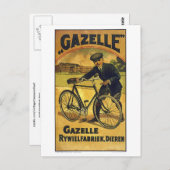 ガゼルサイク素晴らしスヴィンテージポスター ポストカード (正面/裏面)