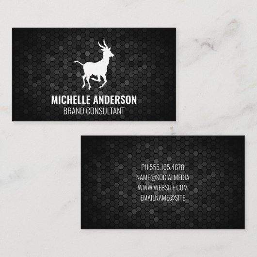 ガゼルロゴ 名刺 (正面/裏面)