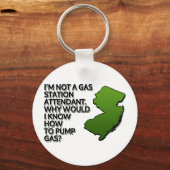ガソリンスタンドの付き添い人じゃない。なぜ私は知っているだろう キーホルダー (正面)