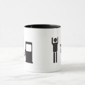 ガソリンスタンドの強盗 マグカップ (中央)