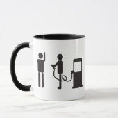 ガソリンスタンドの強盗 マグカップ (左)