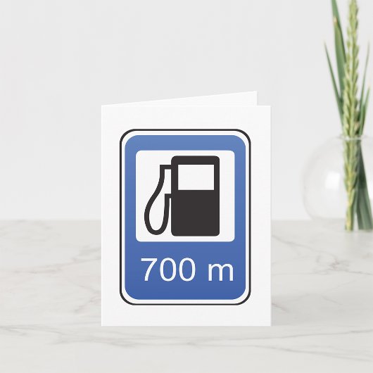 ガソリンスタンド道路標識カード カード