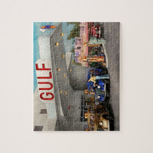 ガソリンスタンド – アメリカ素晴らしのロードトリップ1939 ジグソーパズル (縦)